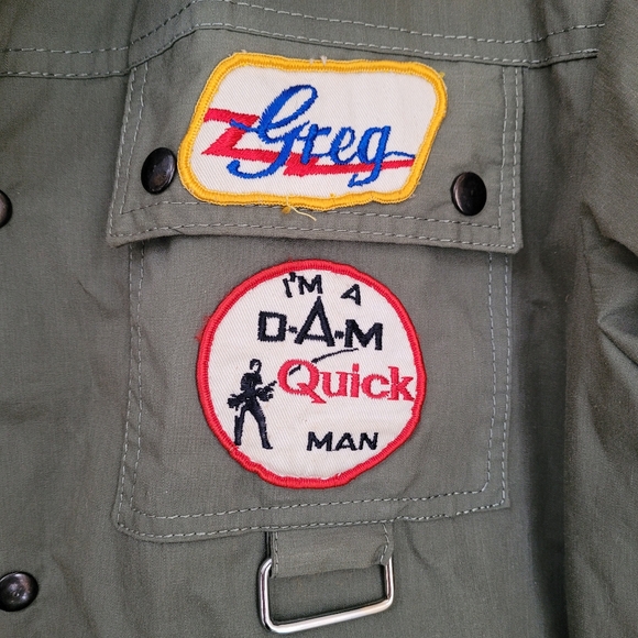 Vintage McGregor Sportswear Utility Cargo Fishing Jacket Olive Green M - Picture 4 of 10